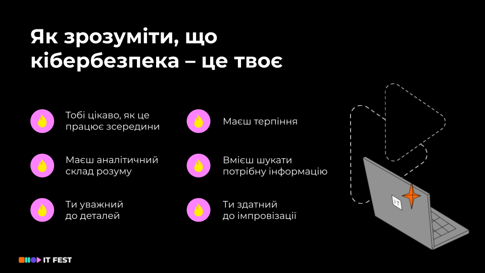 Як зрозуміти, що кібербезпека – це твоє? – виступ спікера на IT Fest GoIT