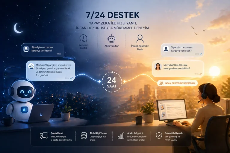 Yapay Zekâ Destekli Müşteri Hizmetleri: Otomasyonla 7/24 Destek Rehberi