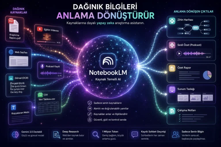 NotebookLM Nedir, Ne İşe Yarar? (2026 Güncel Rehber)