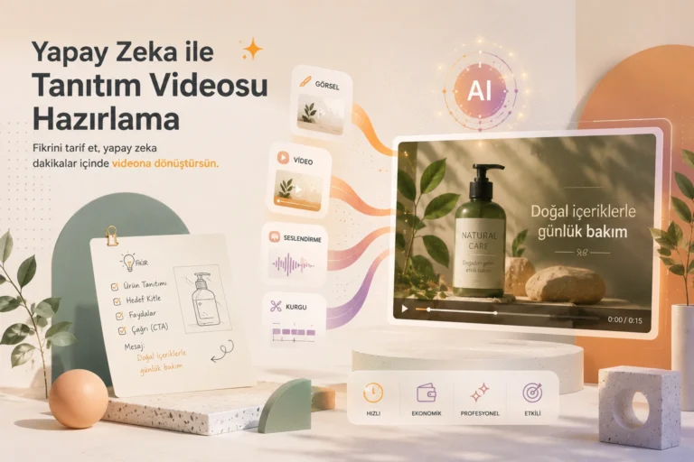Yapay Zeka ile Tanıtım Videosu Hazırlama: Adım Adım Rehber (2026)